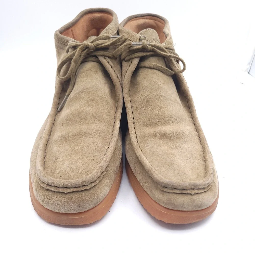 Hush Puppies Bridgeport Moyen Chukka Boot Mens Size 13M Beige Suede